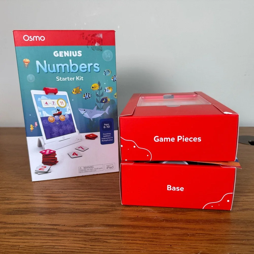 Osmo Genius Numbers Starter Kit Educational Math Games for iPad Ages 6-10